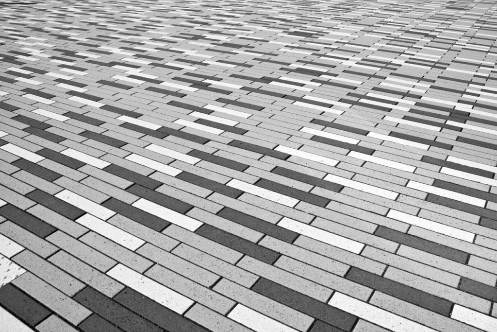 Beautiful black gray and white paving